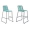 Armen Living Shasta 26" Outdoor Metal and Wasabi Rope Stackable Counter Stool, PK2 LCSTBABLWSB26 - alternate 1